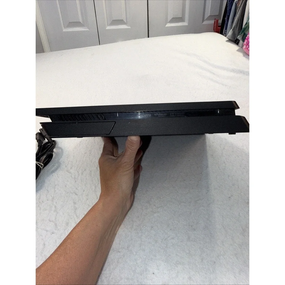 Sony PlayStation 4 Slim PS4 500GB Black Console Gaming System W Power Cord Works